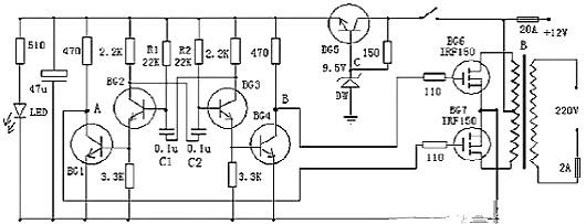 逆變器工作原理電路圖原理基礎-逆變器電路圖及設計方案-KIA MOS管