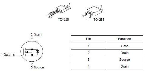 安定器 MOS管75NF75 80A/80V規(guī)格書-TO-220、263封裝-KIA MOS管