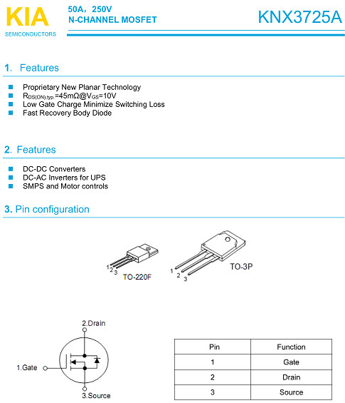 3725,50A/ 250V,KNX3725A