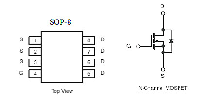 剃毛器專用MOS管,KIA4603A，7A/30V